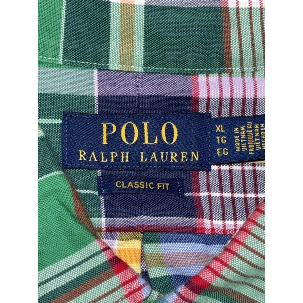 Polo Ralph Lauren Classic Fit Plaid Oxford Shirt XL